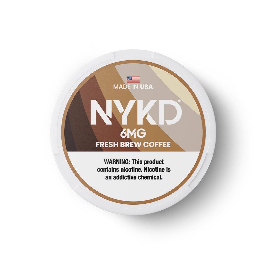 NYKD-FRESH-BREW-COFFEE-6MG NYKD USA - Premium Nicotine Pouches - Fresh Brew Coffee | Single Can - Image 1